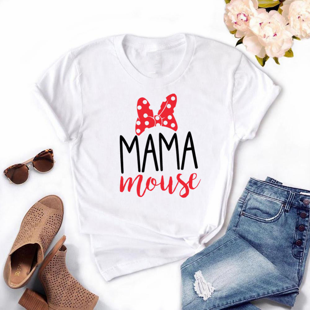 Family Matching Mama Mouse and Mini Mouse T-shirt Mother Daughter
