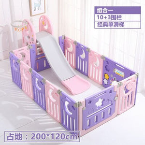 Multi-function fence 1-4 years old children's indoor slide baby slide slide combination kindergarten home small swing toy
