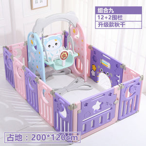 Multi-function fence 1-4 years old children's indoor slide baby slide slide combination kindergarten home small swing toy