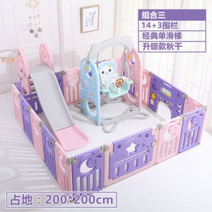 Multi-function fence 1-4 years old children's indoor slide baby slide slide combination kindergarten home small swing toy