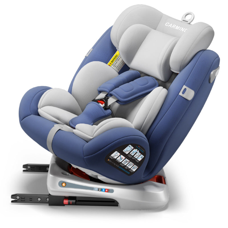 Carmin Baby Car Safety Seat Forward And Reverse 360 Degree Rotation 6M-12Y Can Sit Can Sleep Child Car Seat BB Chair