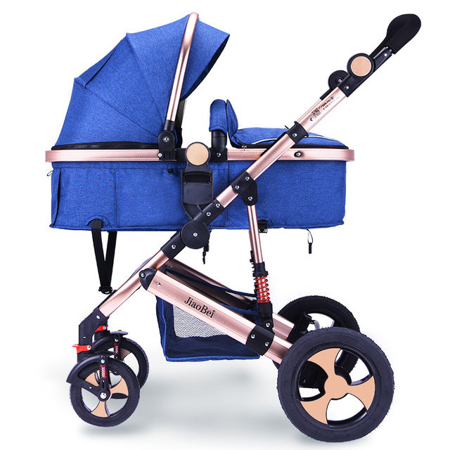 Baby Stroller 3 In 1 with Car Seat High Landscape Baby Stroller Newborn Car Seat Cradle Travel System Stroller and Car Seat Sets