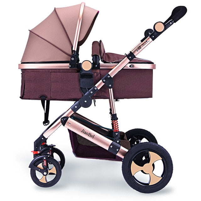 Baby Stroller 3 In 1 with Car Seat High Landscape Baby Stroller Newborn Car Seat Cradle Travel System Stroller and Car Seat Sets