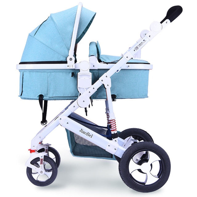 Baby Stroller 3 In 1 with Car Seat High Landscape Baby Stroller Newborn Car Seat Cradle Travel System Stroller and Car Seat Sets
