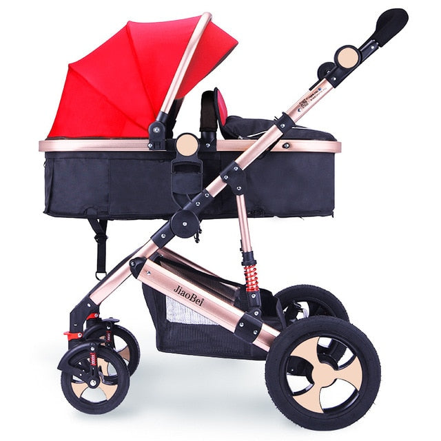 Baby Stroller 3 In 1 with Car Seat High Landscape Baby Stroller Newborn Car Seat Cradle Travel System Stroller and Car Seat Sets