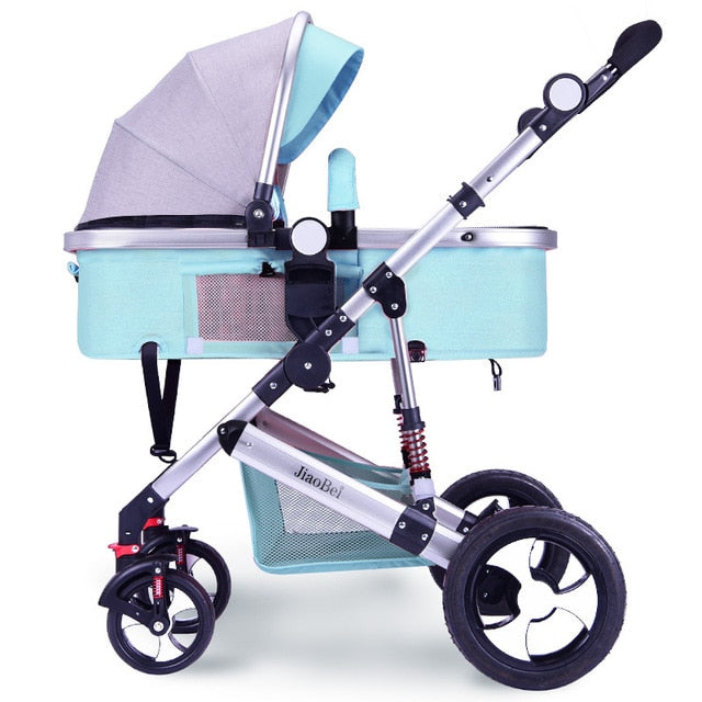 Baby Stroller 3 In 1 with Car Seat High Landscape Baby Stroller Newborn Car Seat Cradle Travel System Stroller and Car Seat Sets