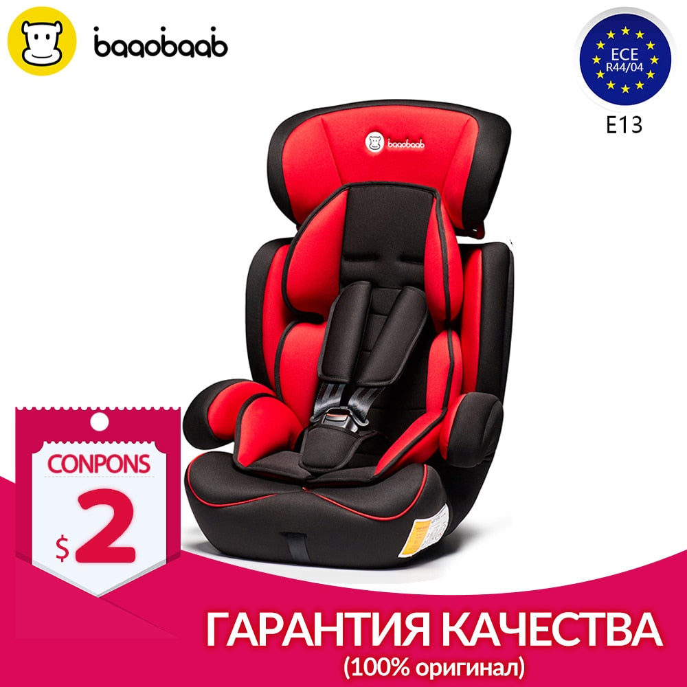 Baaobaab Child Car Seat for Baby Armchair Group 1/2/3 (9-36 kg) Five-Point Harness Baby Booster Safety Seats 9 Month-12 Years