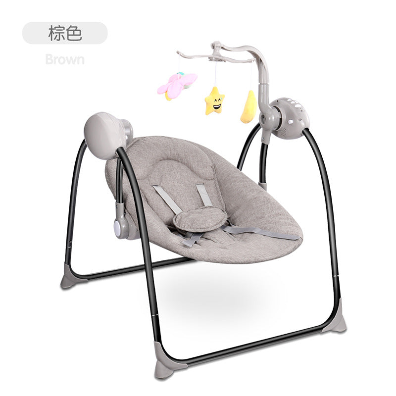 Baby Rocker Baby Swing Cradle Jumper Electric Rocking Crib Intelligence Remote Control Newborn Foldable Rocking Chair