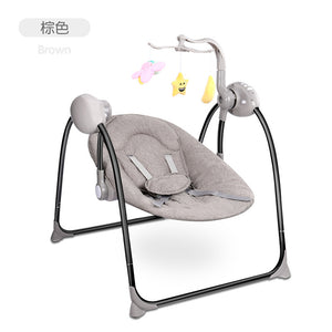 Baby Rocker Baby Swing Cradle Jumper Electric Rocking Crib Intelligence Remote Control Newborn Foldable Rocking Chair