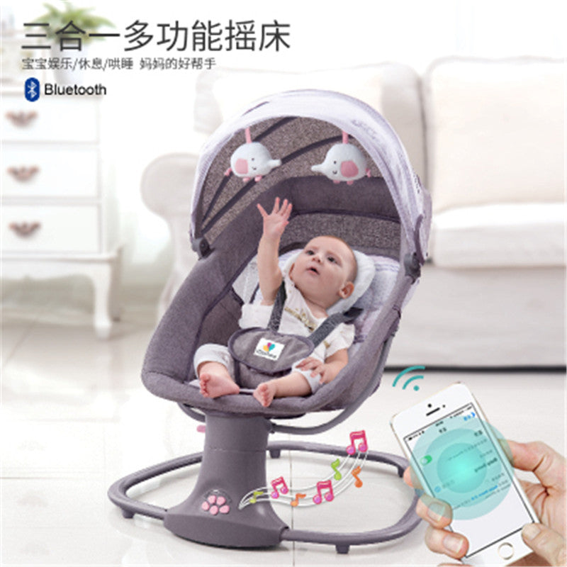 Baby Electric Rocking Chair To Appease Smart Cradle To baby Sleeping Artifact Electric baby Rocking bed Swing