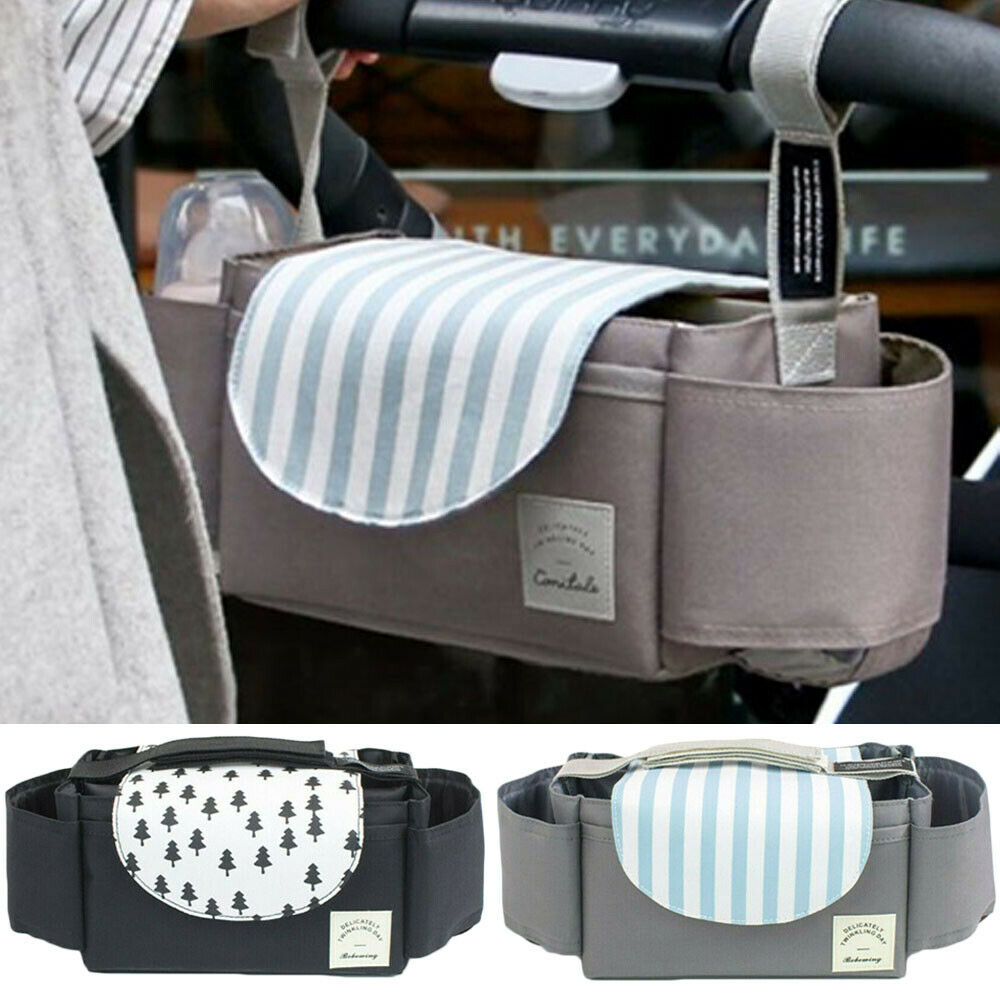 PUDCOCO Universal Buggy Baby Pram Organizer Bottle Holder Baby Stroller Accessory Stroller Caddy Storage Bag