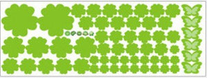108pcs Flowers and 6pcs Butterfly Wall Stickers Living Room Bedroom Art Decals Home Decoration Furniture Stickers Baby Nursery