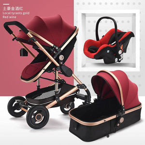 Baby Stroller 3 In 1 Pram with Car Seat Travel System Baby Stroller with Car Seat Newborn Baby Comfort kinderwagen 0~36 months