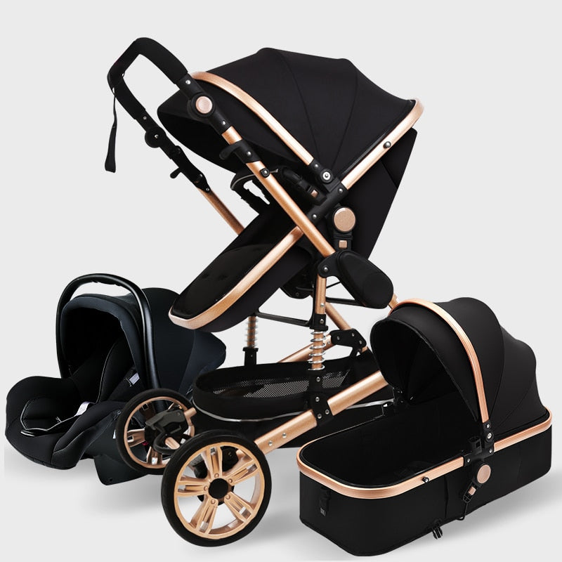 Baby Stroller 3 In 1 Pram with Car Seat Travel System Baby Stroller with Car Seat Newborn Baby Comfort kinderwagen 0~36 months