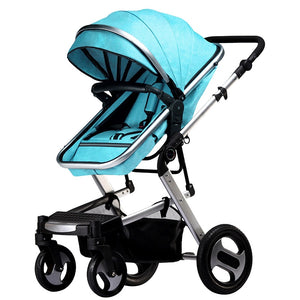 KUBEEN&Baby Bum Luxury Baby Stroller 2 in 1 Carriage High Landscape Pram Suite for Lying and Seating on 2019