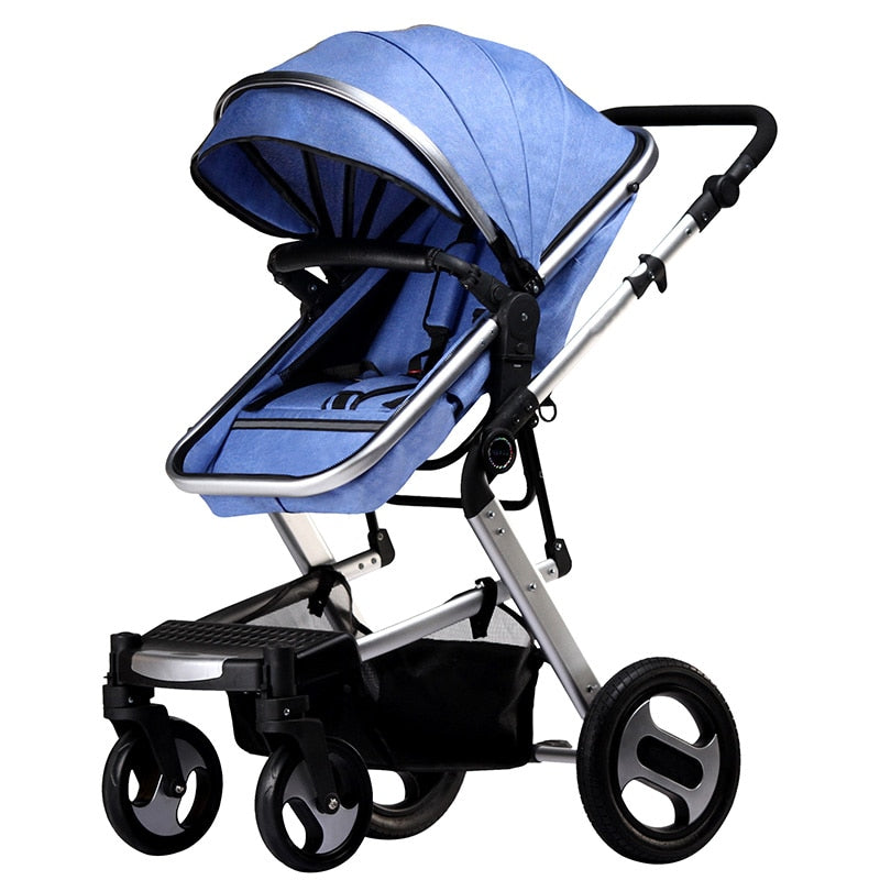 KUBEEN&Baby Bum Luxury Baby Stroller 2 in 1 Carriage High Landscape Pram Suite for Lying and Seating on 2019