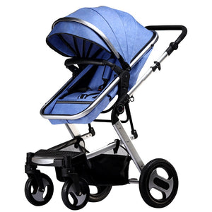KUBEEN&Baby Bum Luxury Baby Stroller 2 in 1 Carriage High Landscape Pram Suite for Lying and Seating on 2019