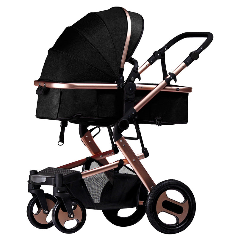 KUBEEN&Baby Bum Luxury Baby Stroller 2 in 1 Carriage High Landscape Pram Suite for Lying and Seating on 2019