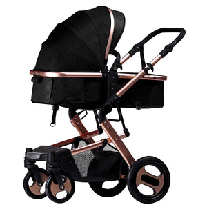 KUBEEN&Baby Bum Luxury Baby Stroller 2 in 1 Carriage High Landscape Pram Suite for Lying and Seating on 2019