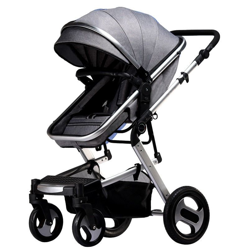 KUBEEN&Baby Bum Luxury Baby Stroller 2 in 1 Carriage High Landscape Pram Suite for Lying and Seating on 2019