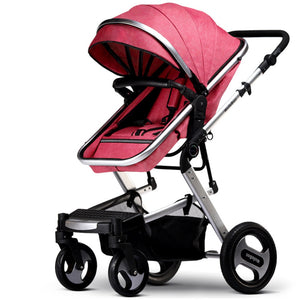 KUBEEN&Baby Bum Luxury Baby Stroller 2 in 1 Carriage High Landscape Pram Suite for Lying and Seating on 2019