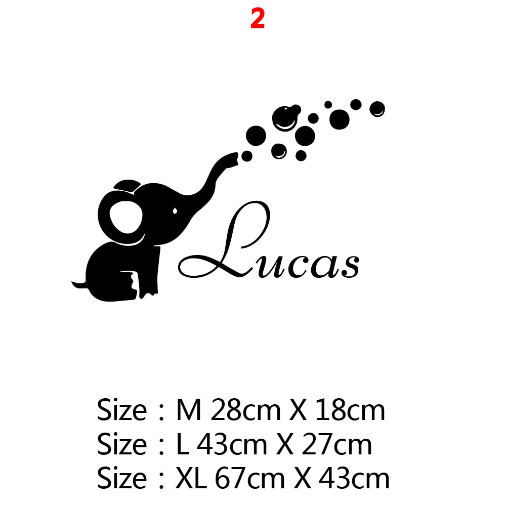 Cartoon Personalized Custom Name Mickey Mouse Wall Sticker Decals Murals Poster For Kids Babys Room Decoration Bedroom Decor