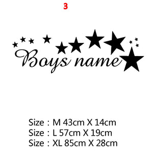 Cartoon Personalized Custom Name Mickey Mouse Wall Sticker Decals Murals Poster For Kids Babys Room Decoration Bedroom Decor