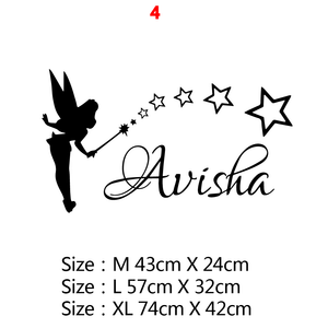 Cartoon Personalized Custom Name Mickey Mouse Wall Sticker Decals Murals Poster For Kids Babys Room Decoration Bedroom Decor