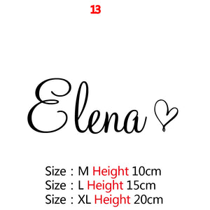 Cartoon Personalized Custom Name Mickey Mouse Wall Sticker Decals Murals Poster For Kids Babys Room Decoration Bedroom Decor