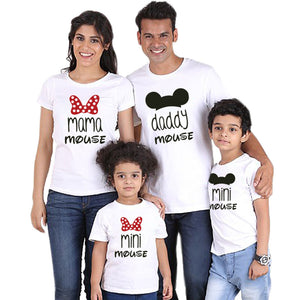 daddy mommy and me clothes family t shirt mini mouse cartoon mama baby girl father son mother daughter matching outfits look nmd