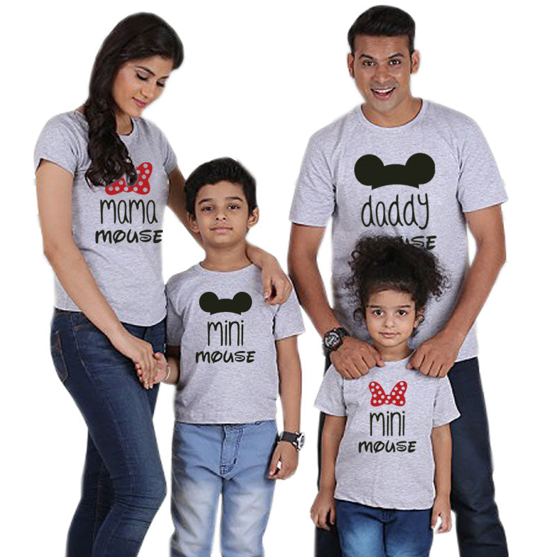 daddy mommy and me clothes family t shirt mini mouse cartoon mama baby girl father son mother daughter matching outfits look nmd