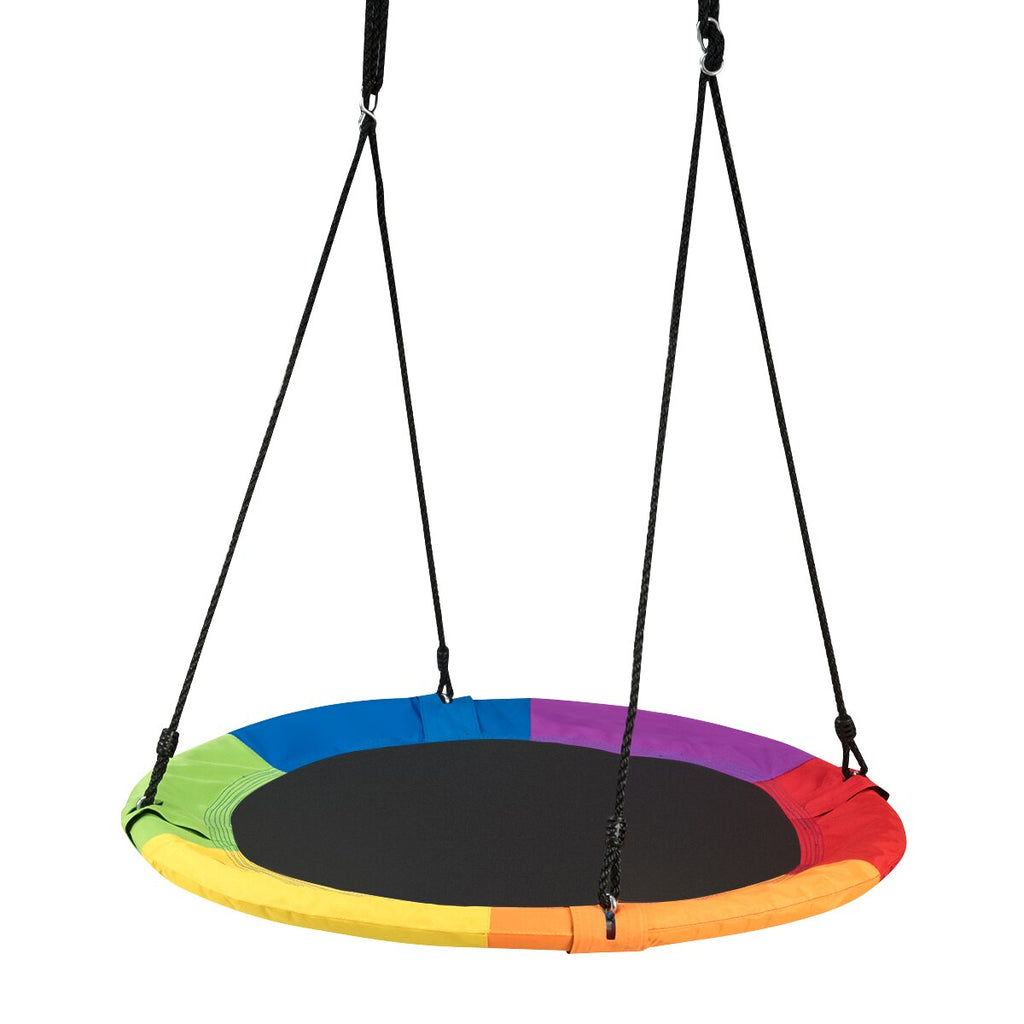 40’’ Flying Saucer Tree Swing Kids Play Set Swing Children Sports Outdoor Indoor