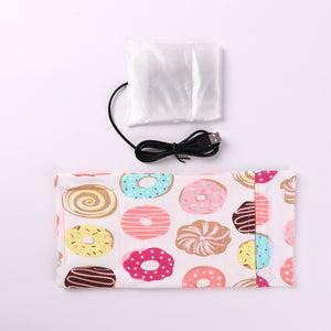 USB Milk Water Warmer Travel Stroller Insulated Bag Portable Baby Nursing Bottle Heater Cover Baby Food Warmer Bottle Warmer