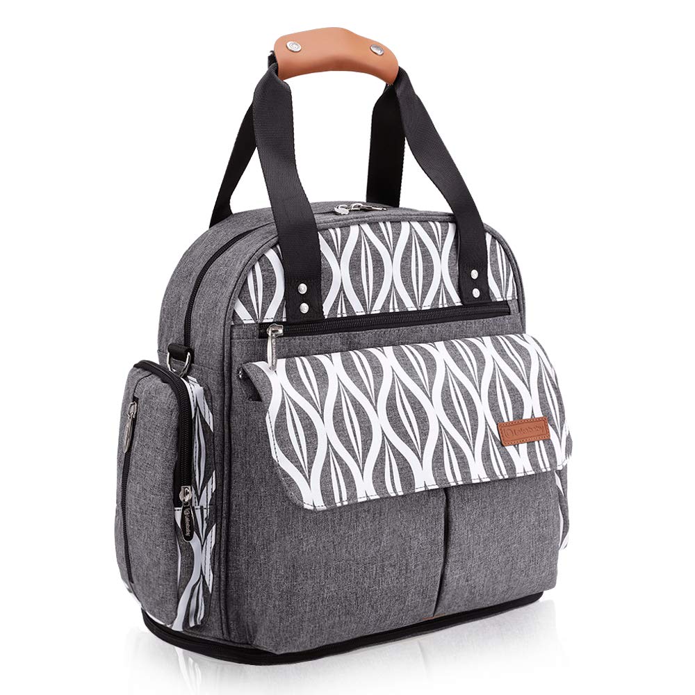 Lekebaby Diaper bag baby bag nappy bay maternity bag organizer shoulder bag travel tote Large capacity mummy handbags for moms