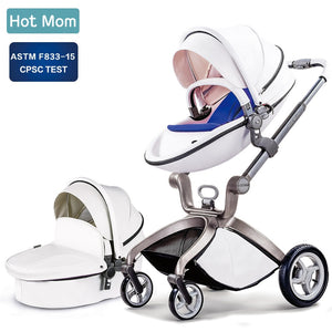 Baby Stroller 3 in 1,Hot Mom travel system High Land-scape stroller with bassinet in 2019 Folding Carriage for Newborns baby,F22