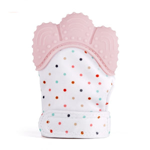 Baby Mitts Teething Gloves Silicone Molar Mitten Chewable Nursing Infant Pacifier Chain Nipples Anti-bite Stop Sucking Thumb Toy