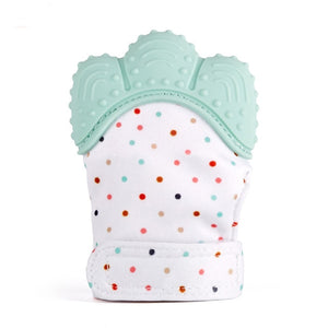 Baby Mitts Teething Gloves Silicone Molar Mitten Chewable Nursing Infant Pacifier Chain Nipples Anti-bite Stop Sucking Thumb Toy