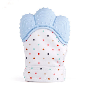 Baby Mitts Teething Gloves Silicone Molar Mitten Chewable Nursing Infant Pacifier Chain Nipples Anti-bite Stop Sucking Thumb Toy