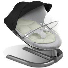 Baby Rocking Chair for  Aluminum Newborn Swing Bouncer Chair Infant Sleeping Basket Automatic Cradle for Toddler