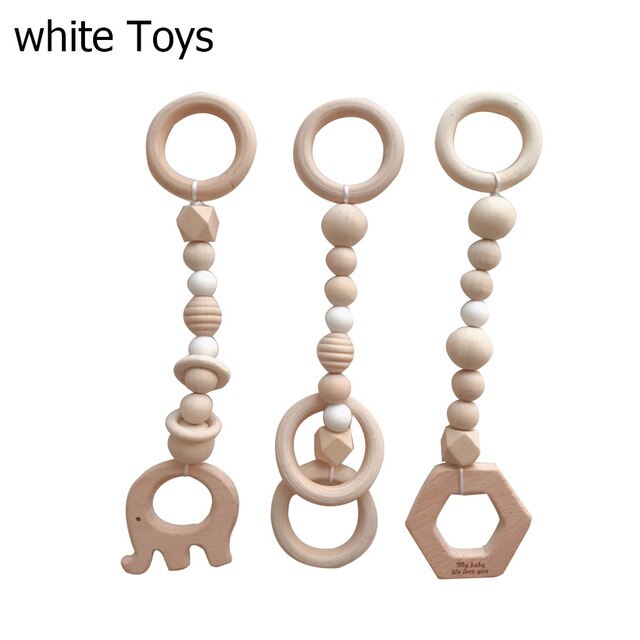 Nórdico Baby Gym Play Nursery anillo sensorial-pull juguete marco de madera sala infantil niño ropa Rack regalo niños habitación decoración A10
