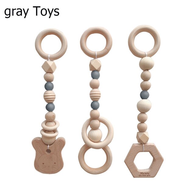 Nórdico Baby Gym Play Nursery anillo sensorial-pull juguete marco de madera sala infantil niño ropa Rack regalo niños habitación decoración A10