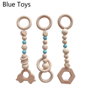 Nórdico Baby Gym Play Nursery anillo sensorial-pull juguete marco de madera sala infantil niño ropa Rack regalo niños habitación decoración A10