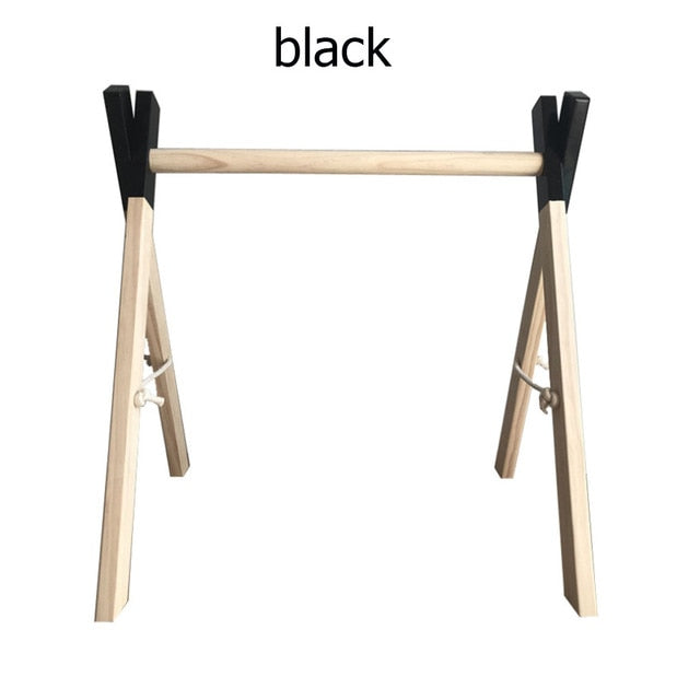 Nórdico Baby Gym Play Nursery anillo sensorial-pull juguete marco de madera sala infantil niño ropa Rack regalo niños habitación decoración A10