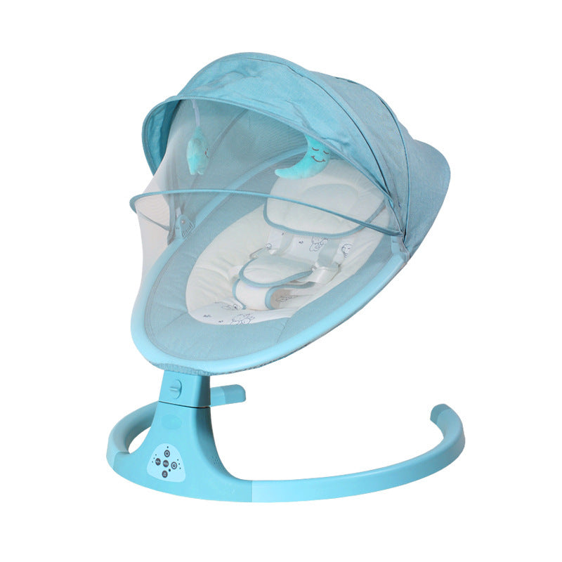 Baby electric cradle bed multi-function foldable can sit smart Bluetooth electric rocking chair
