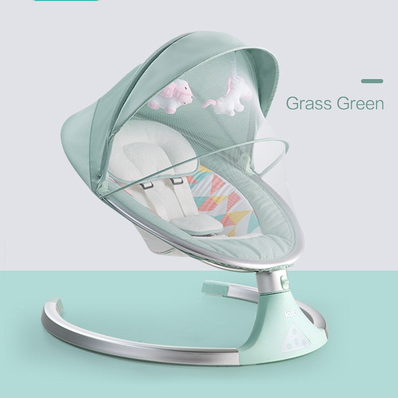 High Quality Newborn Baby Sleeping Swing Bouncer Rocking Soothing Electric Cradle Bluetooth Rocker Chair With Seat Cushion