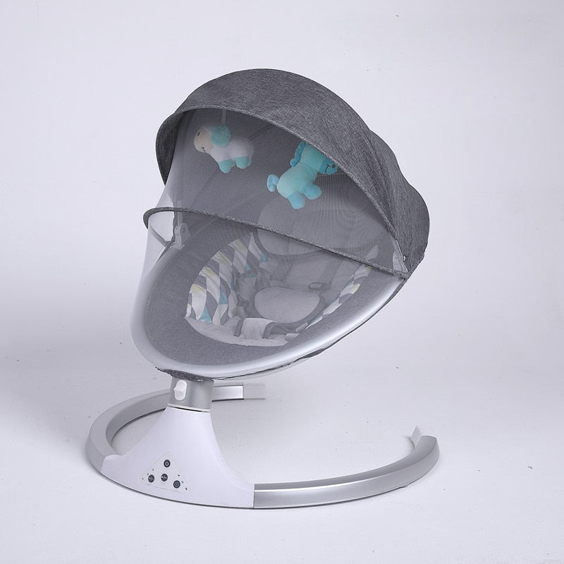 High Quality Newborn Baby Sleeping Swing Bouncer Rocking Soothing Electric Cradle Bluetooth Rocker Chair With Seat Cushion