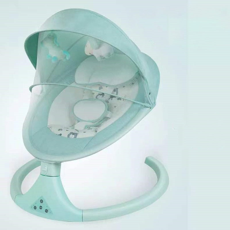 High Quality Newborn Baby Sleeping Swing Bouncer Rocking Soothing Electric Cradle Bluetooth Rocker Chair With Seat Cushion
