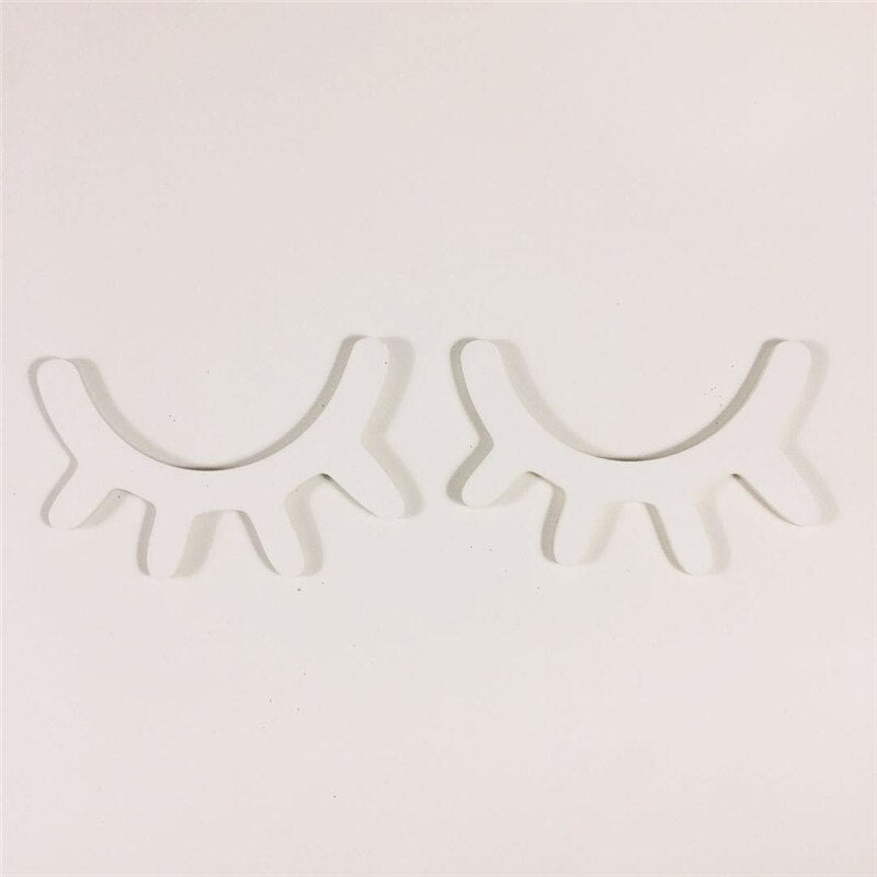 2PCS Wooden 3D Cute Sleepy Eyes Eyelash Pattern Wall Sticker DIY Kids Room Living Room Decoration Baby Nursery Wall Art