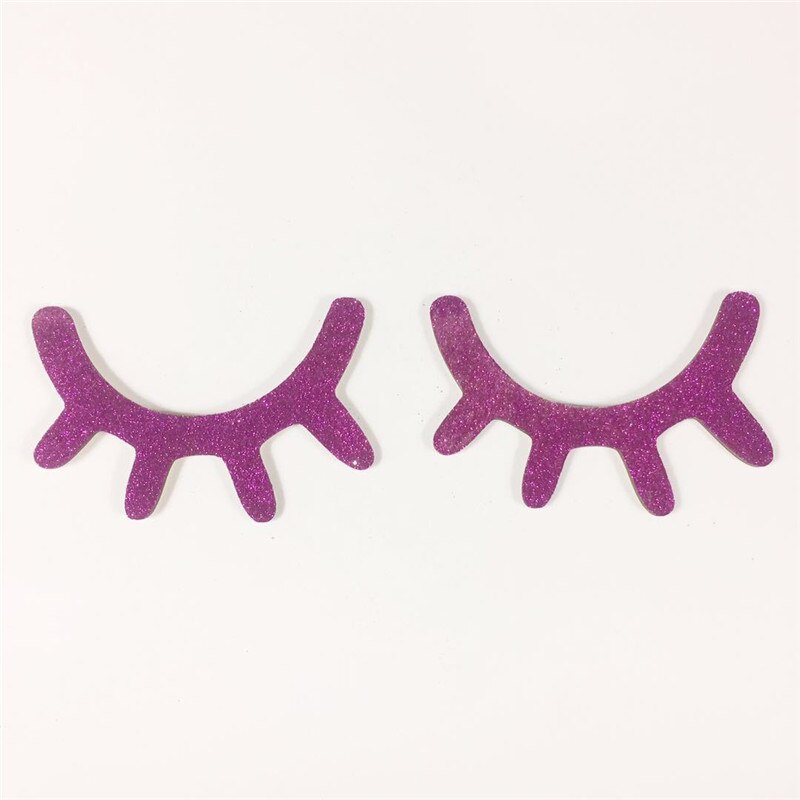 2PCS Wooden 3D Cute Sleepy Eyes Eyelash Pattern Wall Sticker DIY Kids Room Living Room Decoration Baby Nursery Wall Art