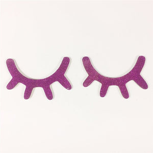 2PCS Wooden 3D Cute Sleepy Eyes Eyelash Pattern Wall Sticker DIY Kids Room Living Room Decoration Baby Nursery Wall Art